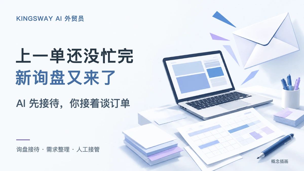 你在忙上一单，新询盘谁来接？